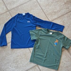 REI Blue Long Sleeve and Green Short Sleeve Shirts
